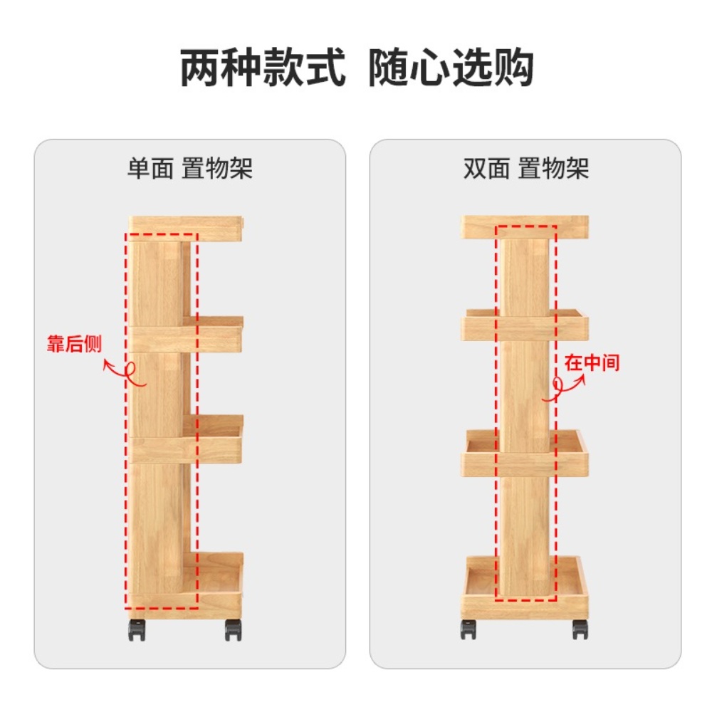 북웨건 북카트 북트롤리 도서관 틈새 책장 책꽂이정리함 간이 책꽂이 이동식북카트 - 상세 이미지 5