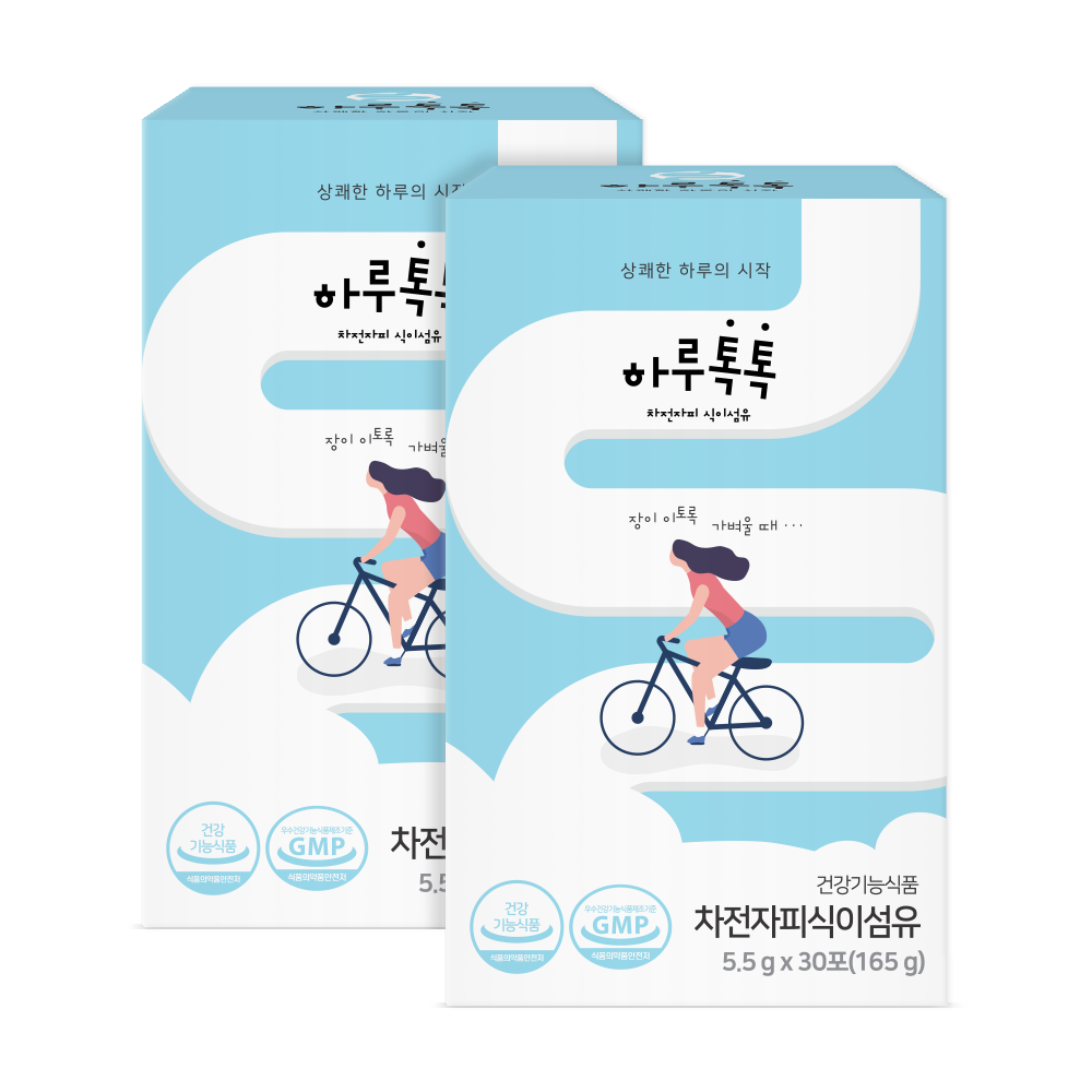 하루톡톡 차전자피환 식이섬유 변비움직빵 복부비만 60포, 60개 제품 이미지