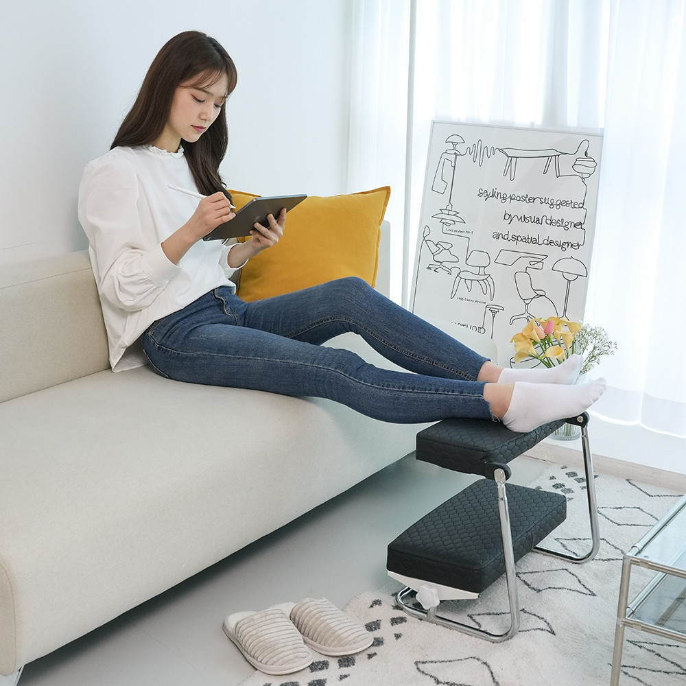 [슈퍼적립x다니카] 멜로우 각도조절 다용도 책상 사무실 다리거치대 의자 2단 발받침대