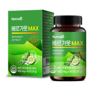 뉴트리올 베르가못 MAX 600mg x 60정 맛있게 먹은 솔직 후기 - 상품 이미지 1