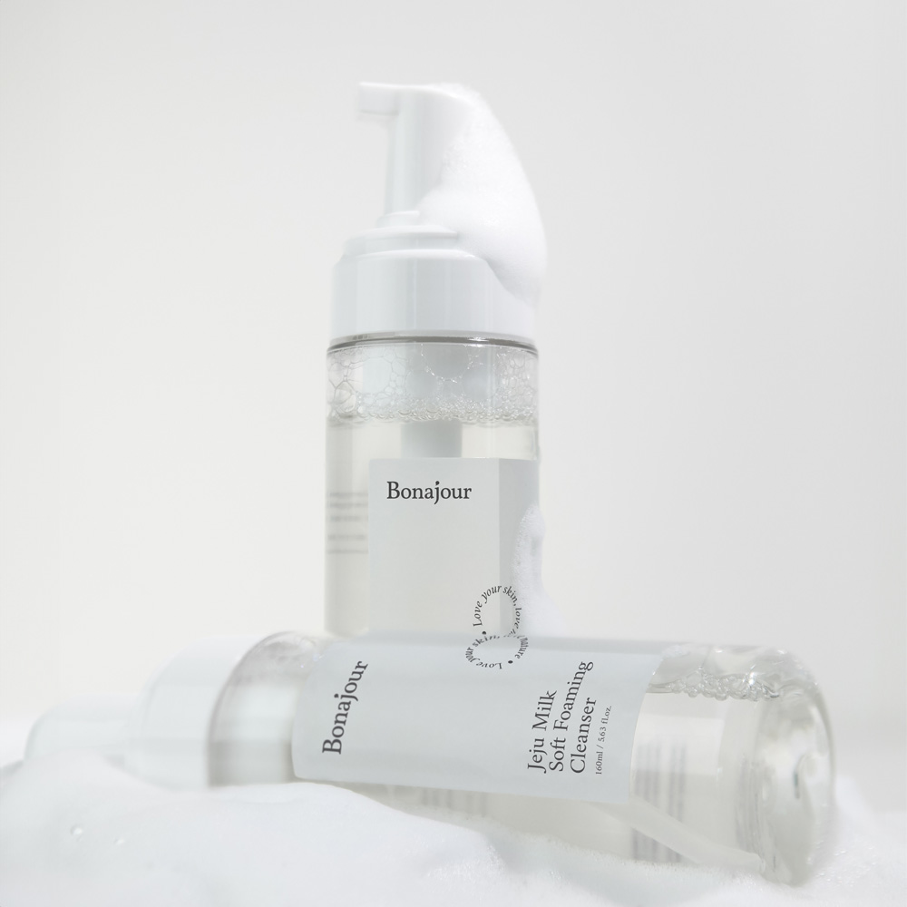 보나쥬르 제주밀크 소프트 포밍 클렌저 160ml - 상세 이미지 4