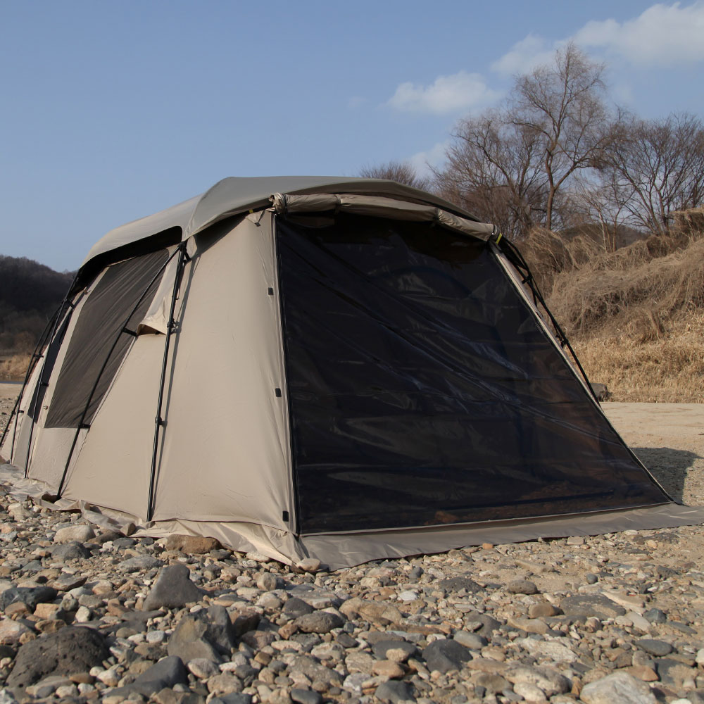 블루폴 코퍼닉스 리빙쉘텐트 쉘터 거실형 대형 장박 감성 터널형 캠핑텐트 사하라샌드