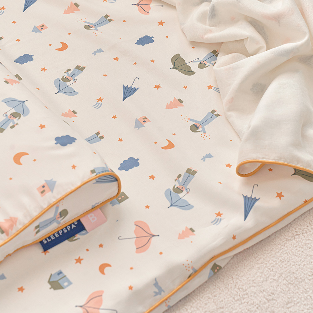 슬립스파 유아 아기 매트리스 커버 침대 토퍼 라텍스 낮잠 방수