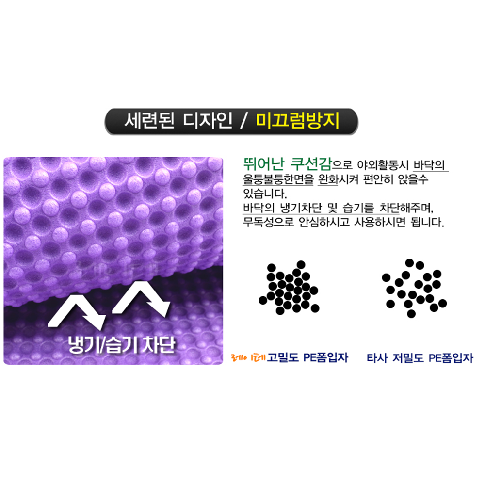 등산용방석 1인용 돗자리 야외 휴대용 접이식 깔판 매트 - 상세 이미지 5