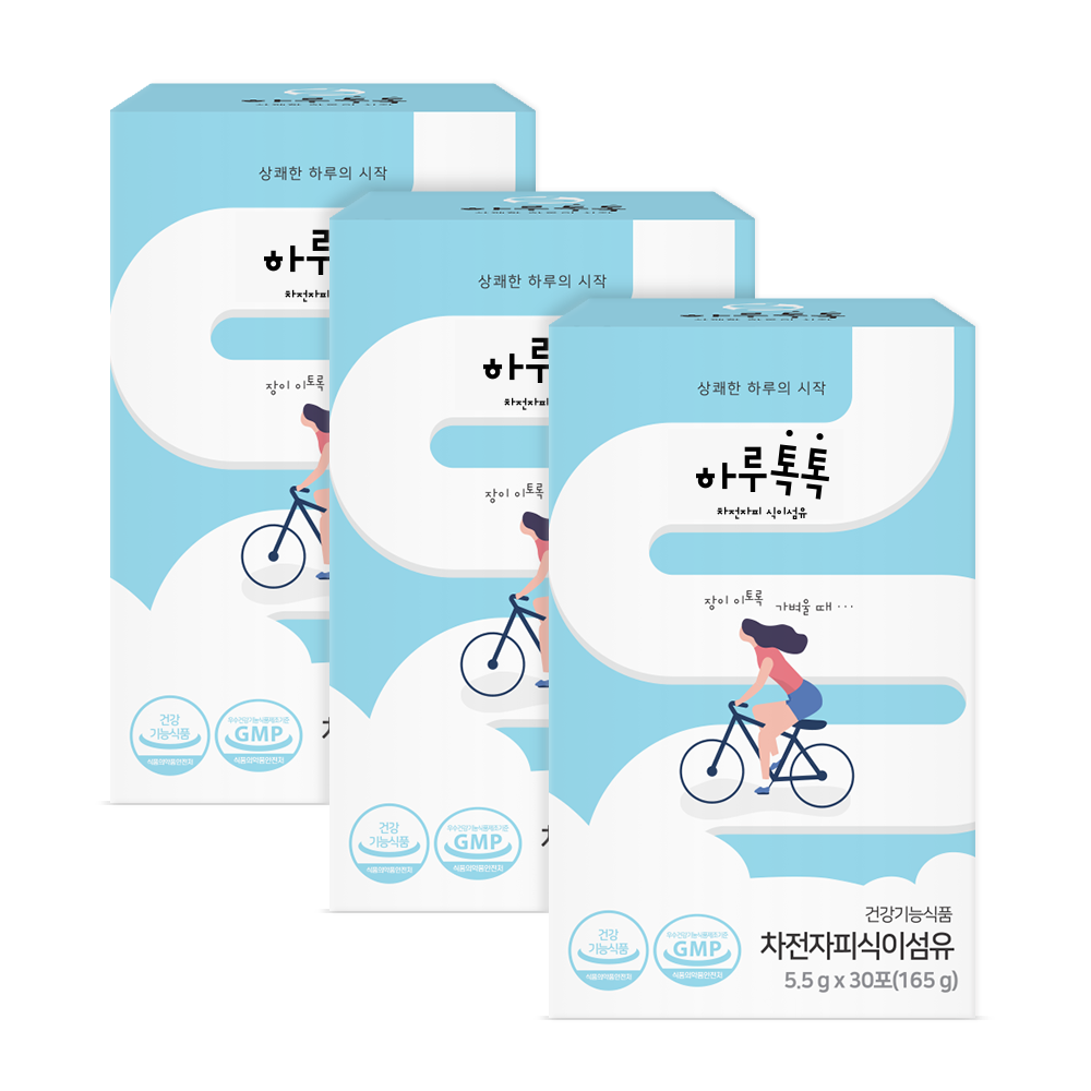 하루톡톡 차전자피환 식이섬유 변비움직빵 복부비만 90포, 90개 제품 이미지