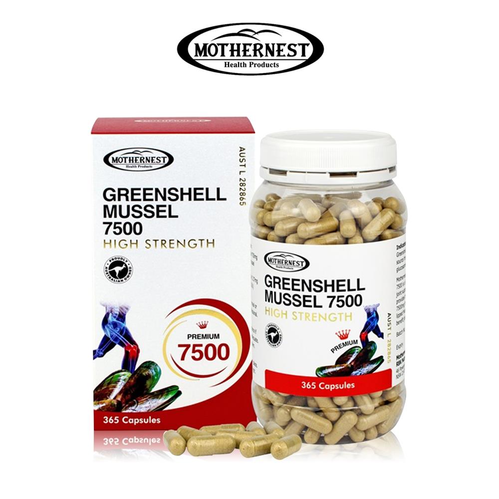 호주 마더네스트 초록입홍합 7500mg 365캡슐 - 상품 이미지