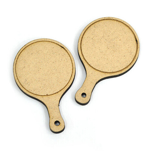 파스텔클레이 (19)미니어처소품 우드피자판 대 5.5x3.5cm(10개입) F-06-119 : 파스텔클레이