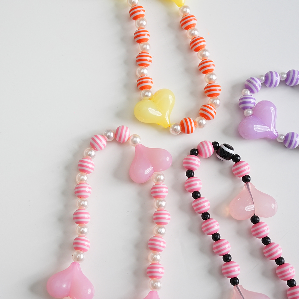 스트라이프 진주 핸드폰줄 비즈 핑거 아이폰 스트랩