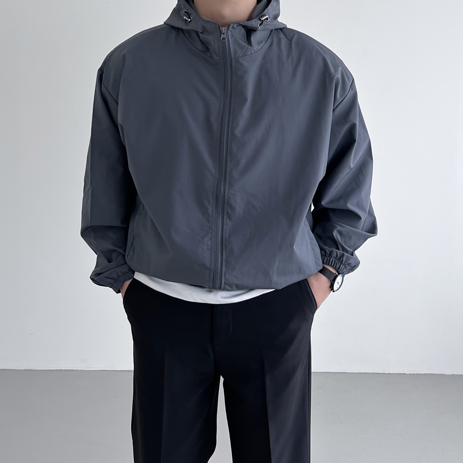 봄바람막이 러닝바람막이 얇은 후드 이미지 3