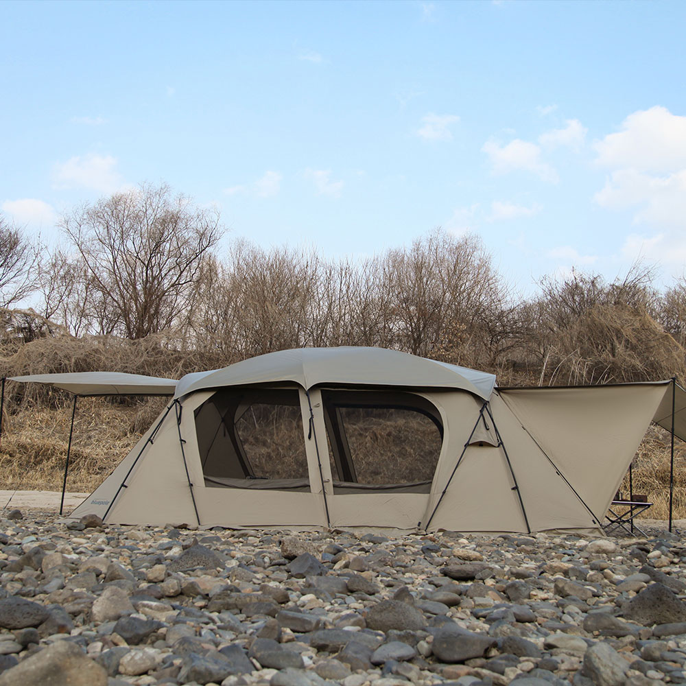 블루폴 코퍼닉스 리빙쉘텐트 쉘터 거실형 대형 장박 감성 터널형 캠핑텐트 사하라샌드