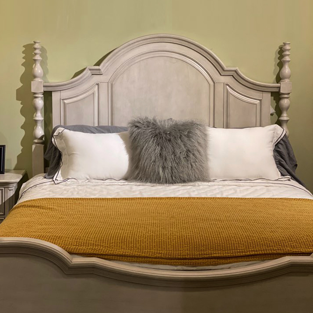 순면 누빔 사계절 이불 커버 세트 퀸 침구 화이트