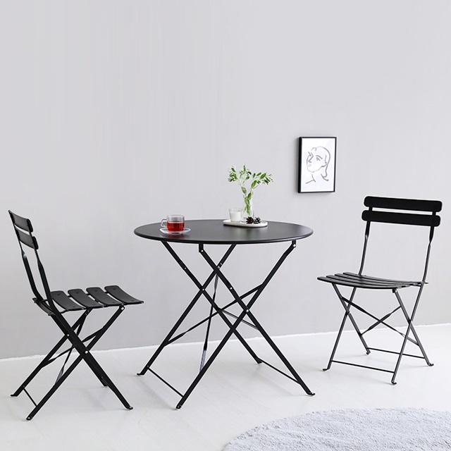 브롬슨 2인세트 접이식 빈티지테이블 800