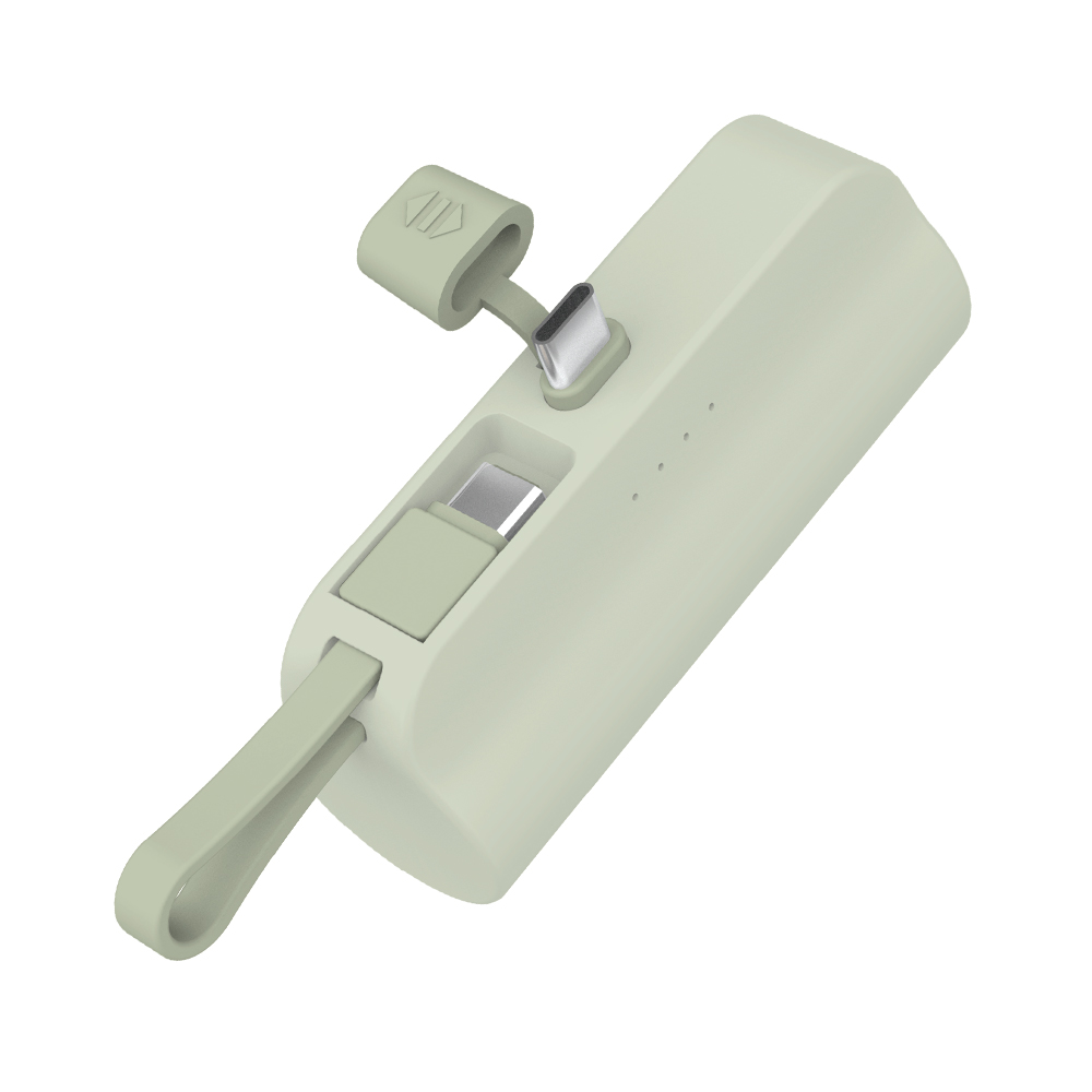 나이테 일체형 보조배터리 5000mAh ST-AB100 (올리브) - 상세 이미지 3