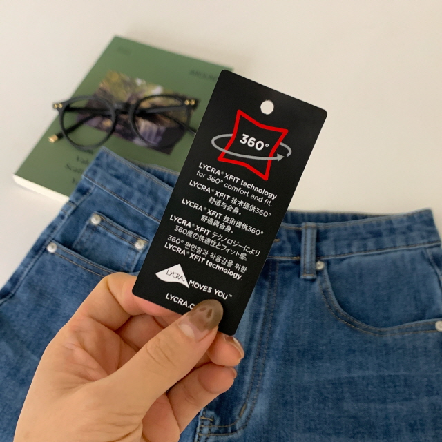 [S~2XL/3단기장] 라잇 하이웨스트 스판 히든밴딩 와이드 데님 팬츠 상세 이미지 35