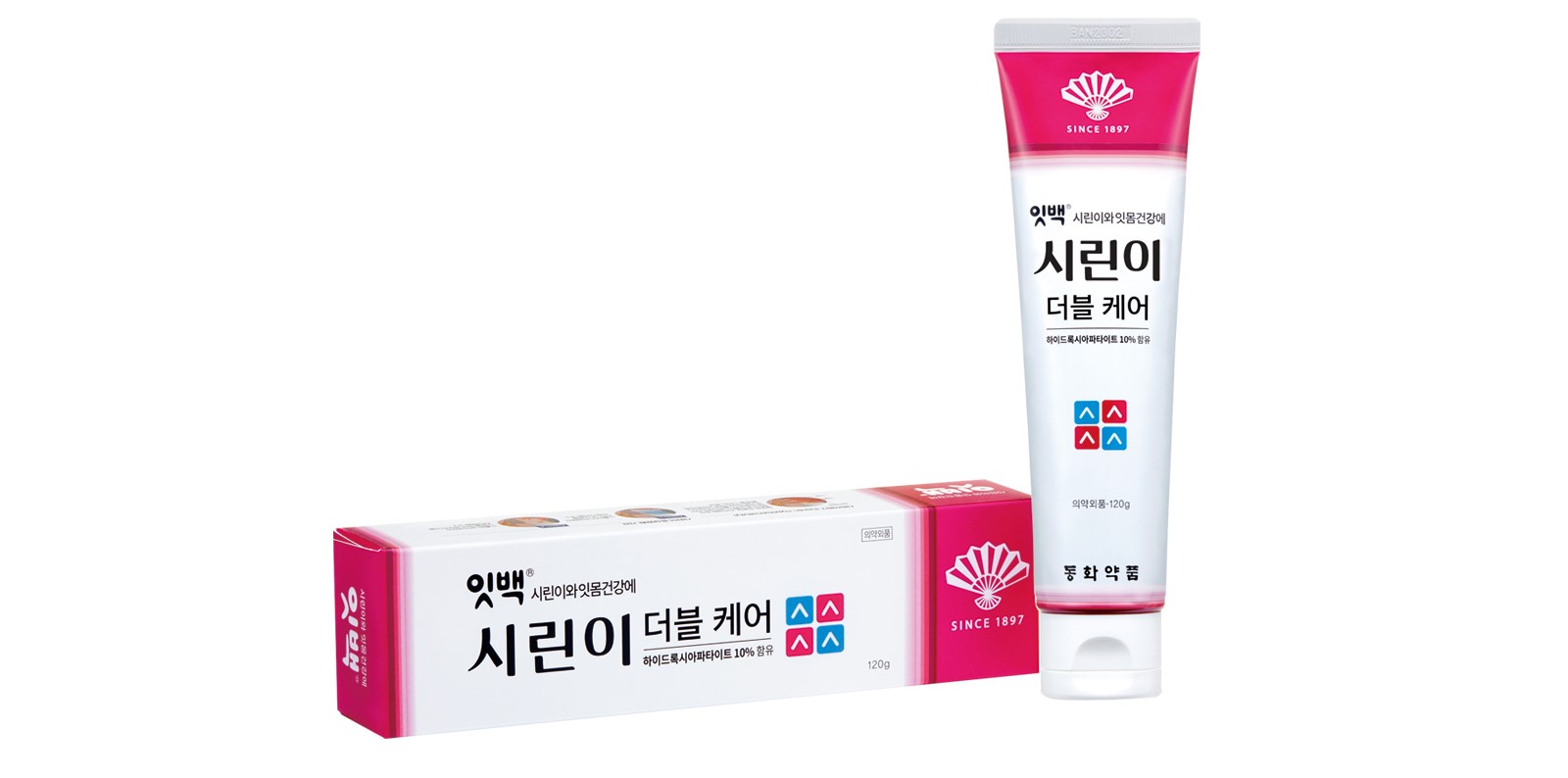 동화 잇백 시린이 더블케어 잇몸 치주염 치약 120g + 잇백 컴팩트슬림모 칫솔 2개 세트 - 상세 이미지 2