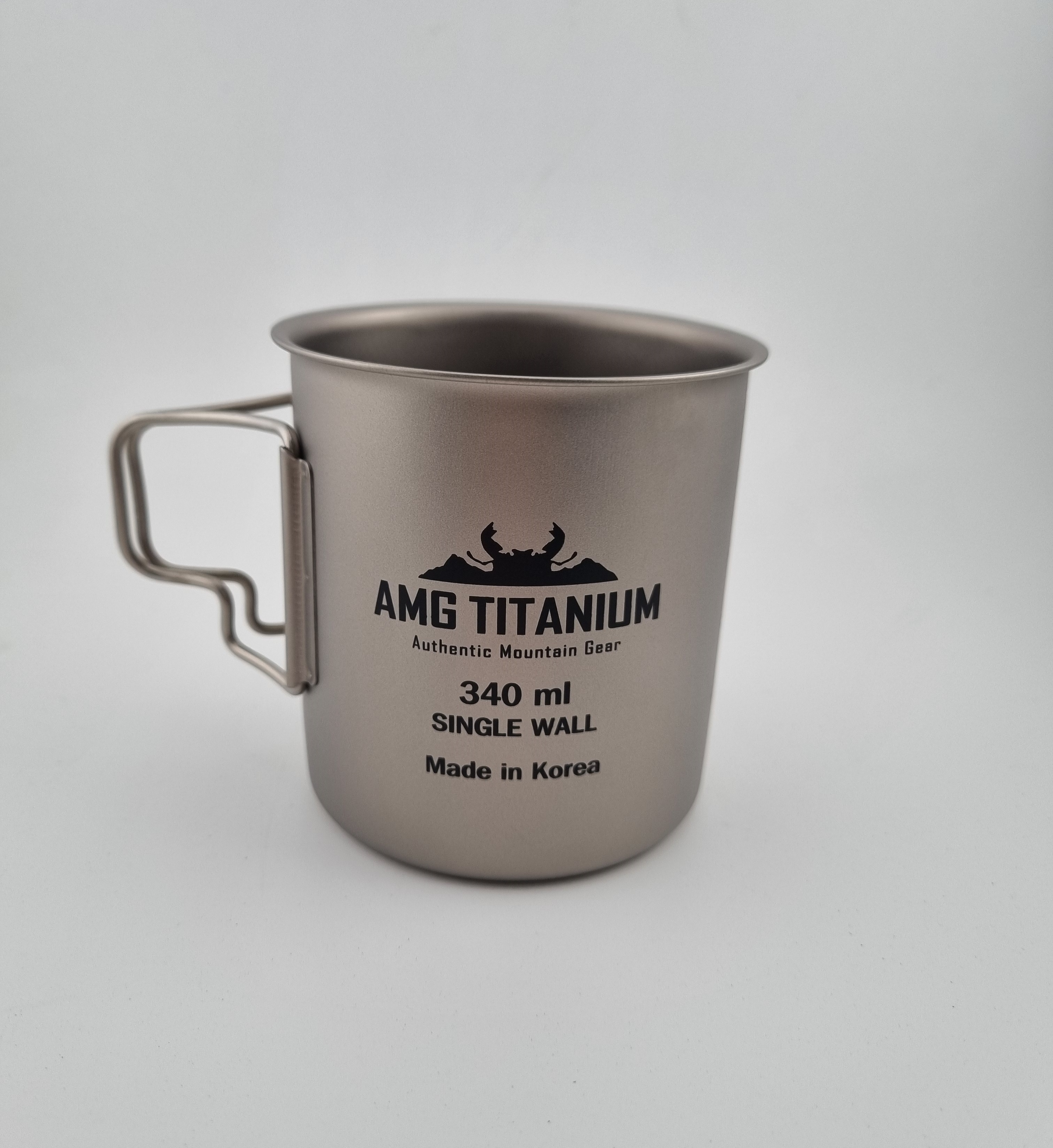 AMG티타늄 싱글월340ml 티타늄컵 백패킹컵 캠핑소주잔 - 상세 이미지 5