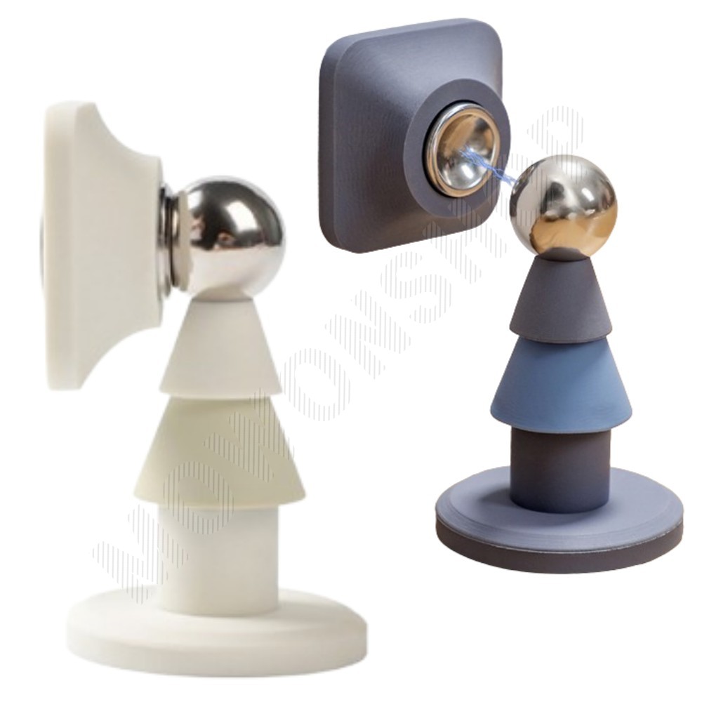 방문 자석 도어 스토퍼 말발굽 무타공 접착식 문 고정