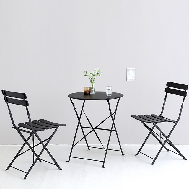 브롬슨 2인세트 접이식 빈티지테이블 600