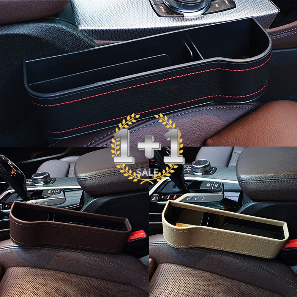 1+1 자동차 차량용 컵홀더 시트 틈새 수납 사이드 컵홀더 트레이 [슬림형]