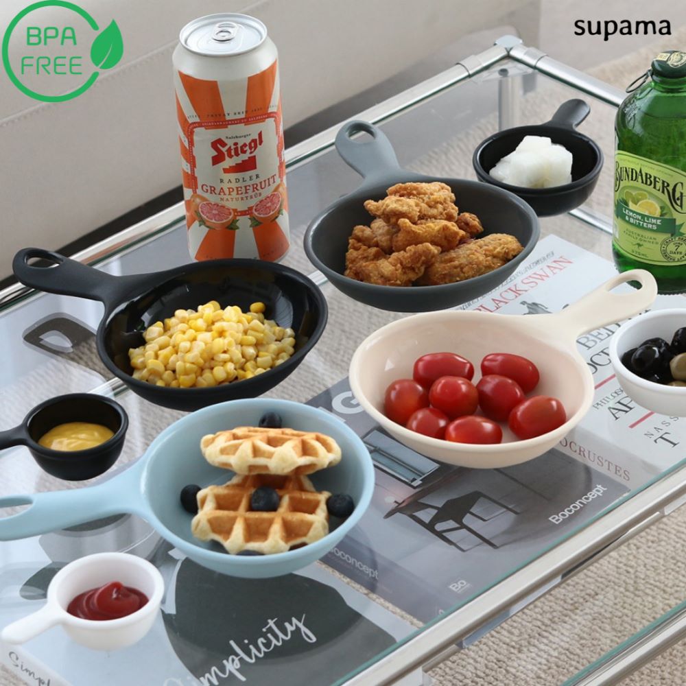 손잡이 앞접시 접시 분식집 그릇 만두 돈까스 카레