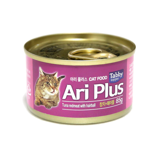 테비토퍼 아리캔 고양이 습식 간식캔 참치 헤어볼, 80g, 1개 - 상세 이미지 2