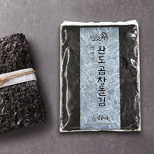 완도 금복식품 바다야채 곱창돌김50매 : 피쉬세일