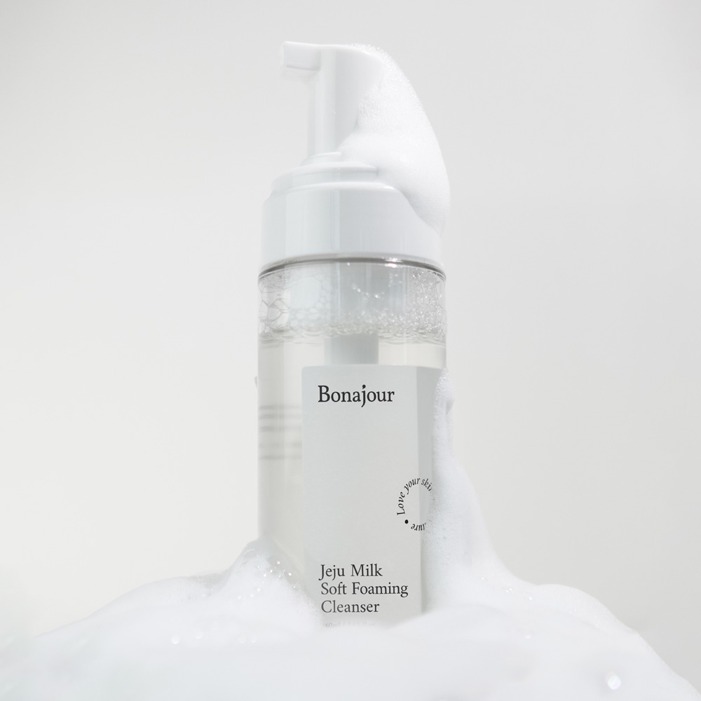 보나쥬르 제주밀크 소프트 포밍 클렌저 160ml - 상품 이미지
