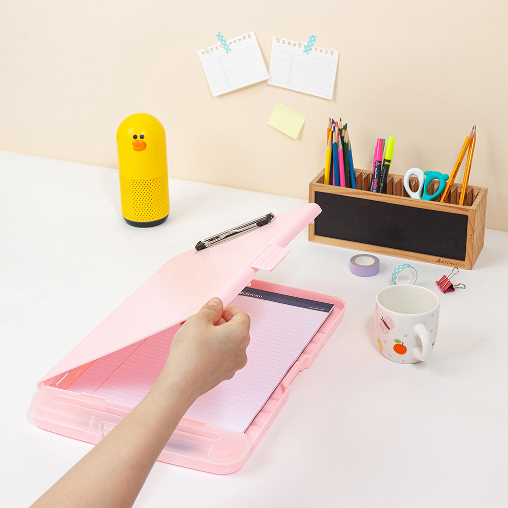 [미소쌤] A4 멀티 파일케이스 클립보드 클리어파일 파일철 벽걸이