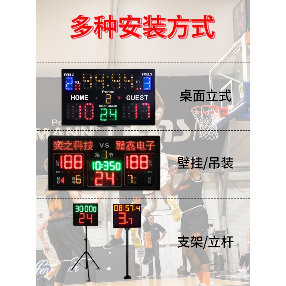 스코어보드 경기 보드 볼룸 숫자 득점 전자식 - 상세 이미지 5