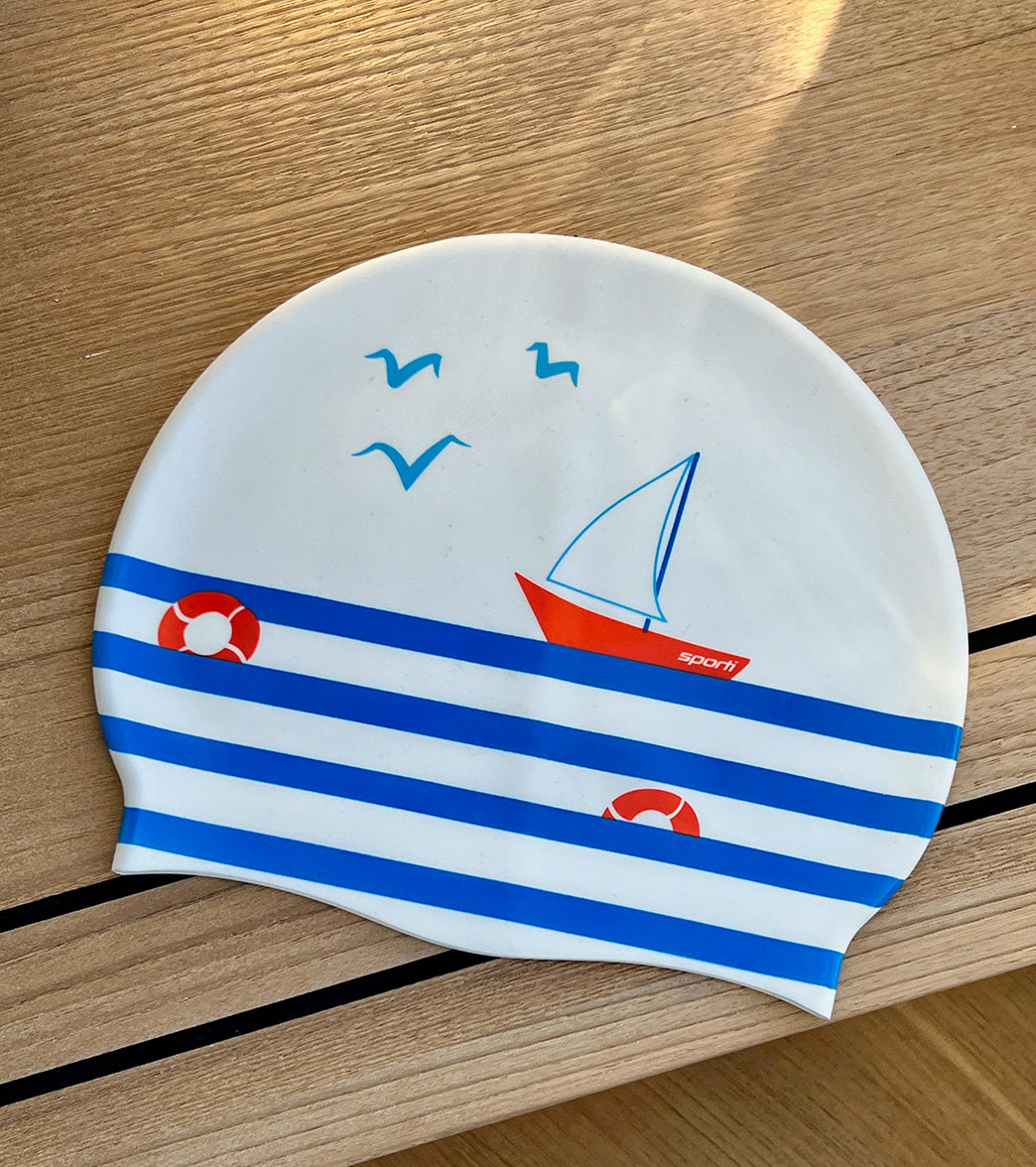 스포티 x Emma Weyant 프렌치스트라이프 실리콘 수모 French Stripe - 상세 이미지 2