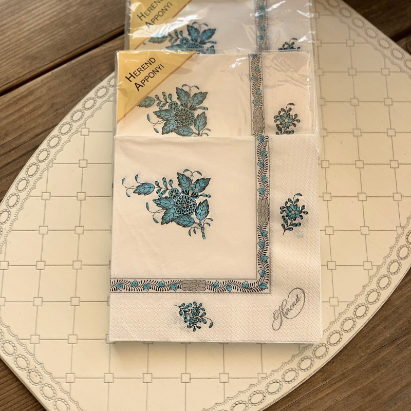 (아포니 블루) 명품 헝가리 헤렌드 냅킨 아포니 블루 1팩(20매) Herend Napkins 이미지 7