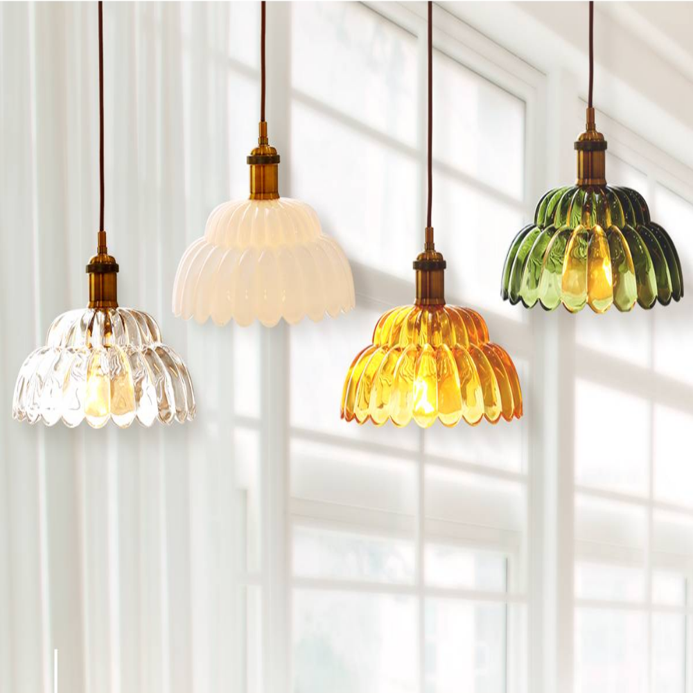 KS인증/당일발송 북유럽식탁등 LED 레일 펜던트 갓등 유리 4인 식탁등 투명/직부형