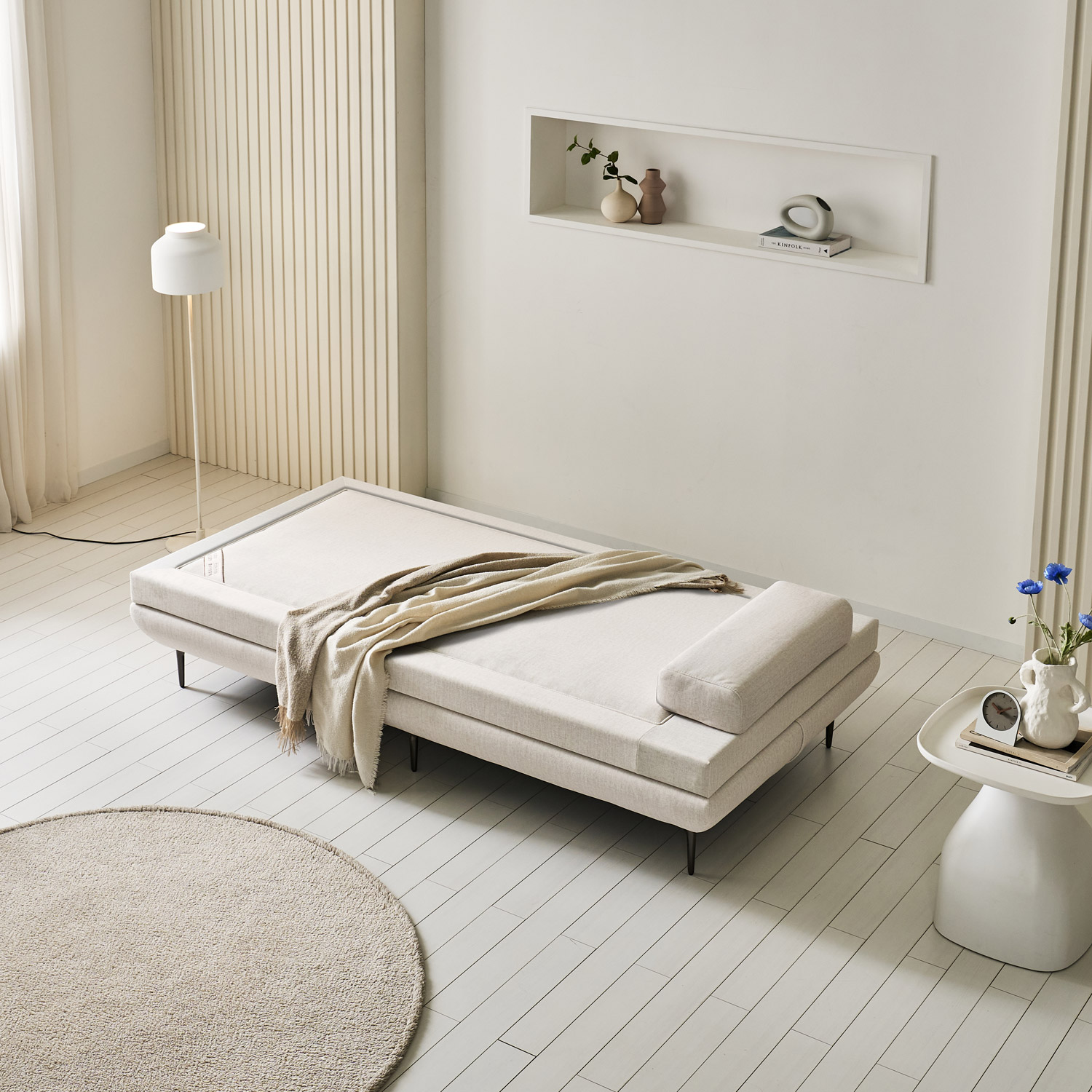 가보건강침대 황토 세라믹볼 흙침대 세라믹스 돌침대 데이베드 싱글 패브릭 S미떼SE