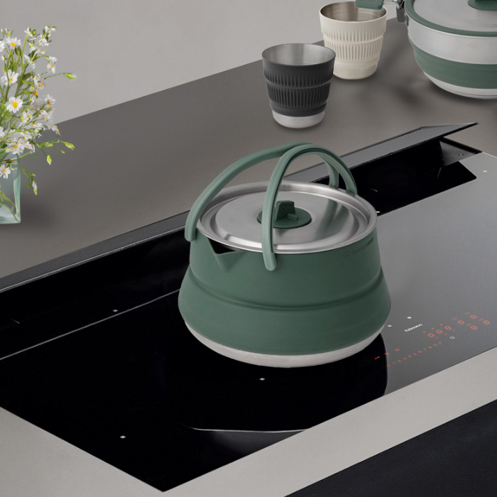 씨투써밋 디투어 케틀 1.6L 백패킹 접이식 스테인레스 경량 주전자