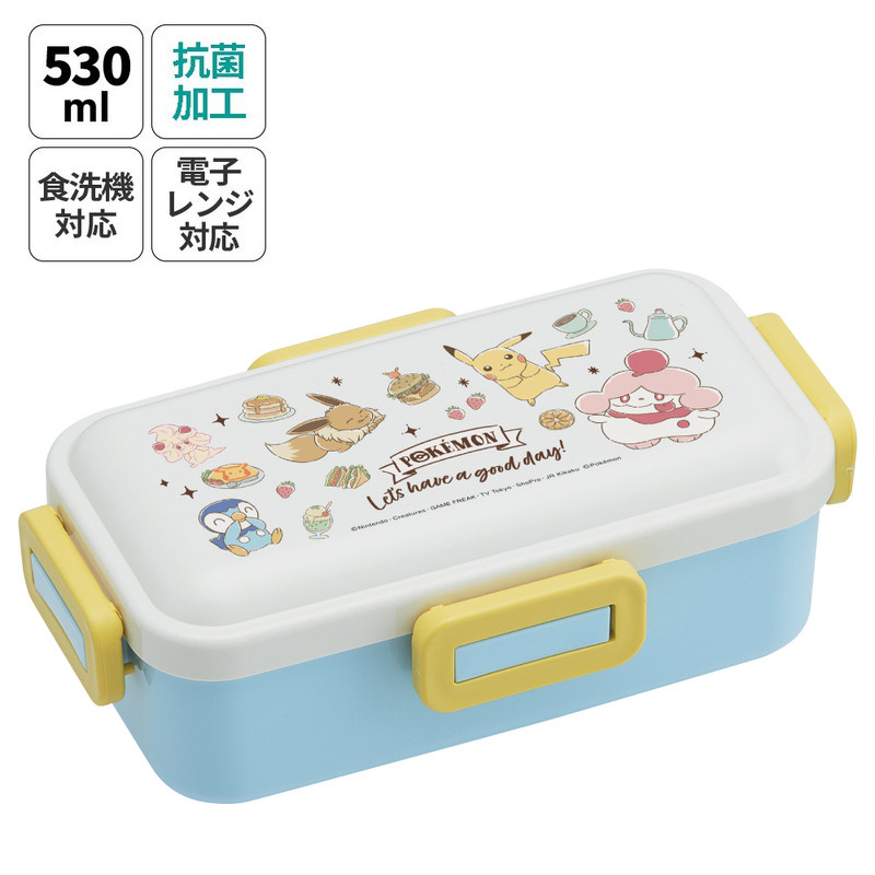 스케이터 포켓몬 Cafe Art 캐릭터 항균 4면락 런치박스 도시락 530ml PFLB6AG - 주방·식기 - 하카타몰