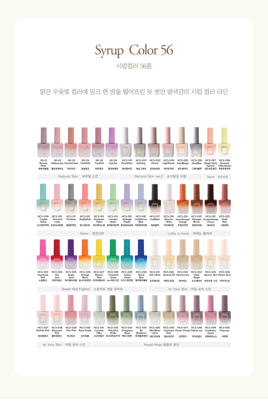 Mostive Syrup Gel Swatches