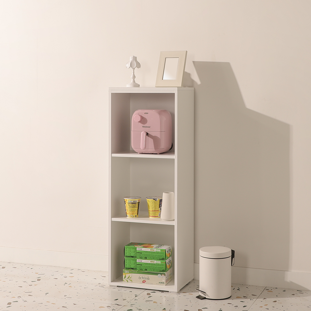 튤립 폭좁은수납장 틈새 높은 수납장 모듈수납장 400 거실 다용도실 베란다