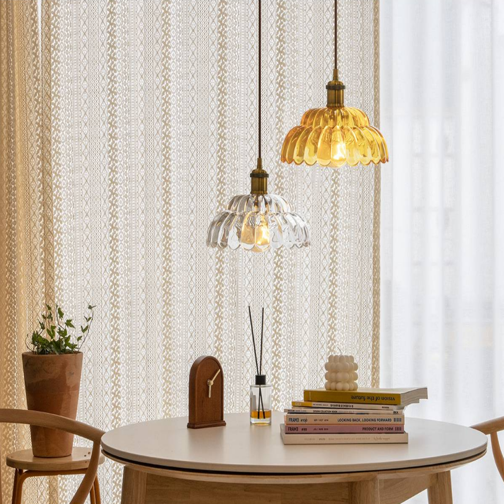 KS인증/당일발송 북유럽식탁등 LED 레일 펜던트 갓등 유리 4인 식탁등 투명/직부형