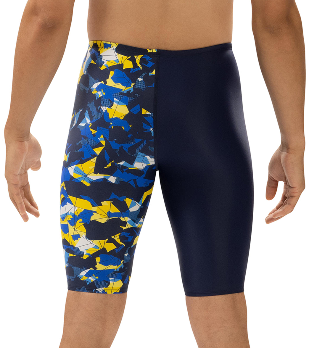 돌핀 남성 엑스트라슬릭 임플로이드 어시메트리컬 재머 5부 수영복 Navy/Gold - 상세 이미지 3