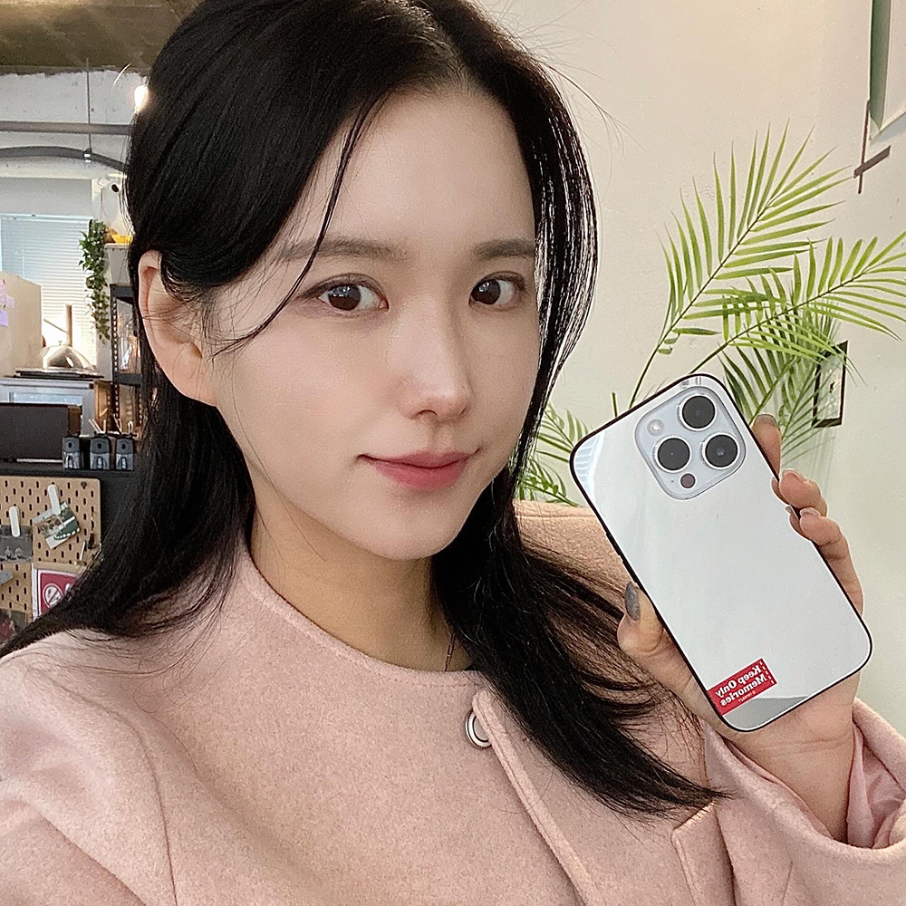 아이폰15 프로 케이스 거울 미러 라벨 범퍼 - 상세 이미지 5