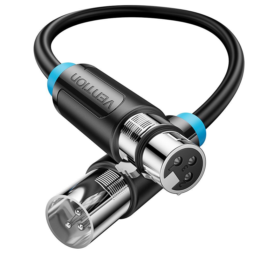 벤션 XLR 캐논 M F 마이크 연장 오디오 케이블 BBF 1m, 1개 - 상품 이미지