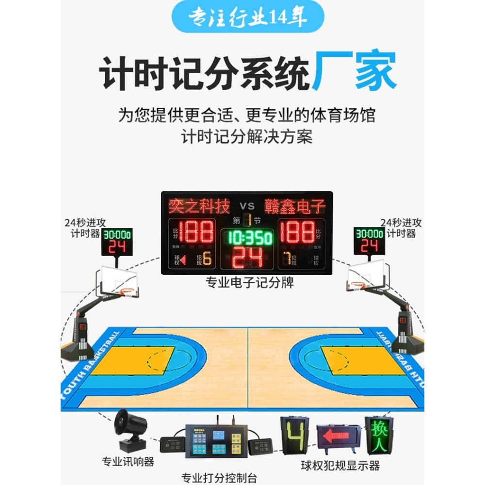 스코어보드 경기 보드 볼룸 숫자 득점 전자식 - 상세 이미지 2
