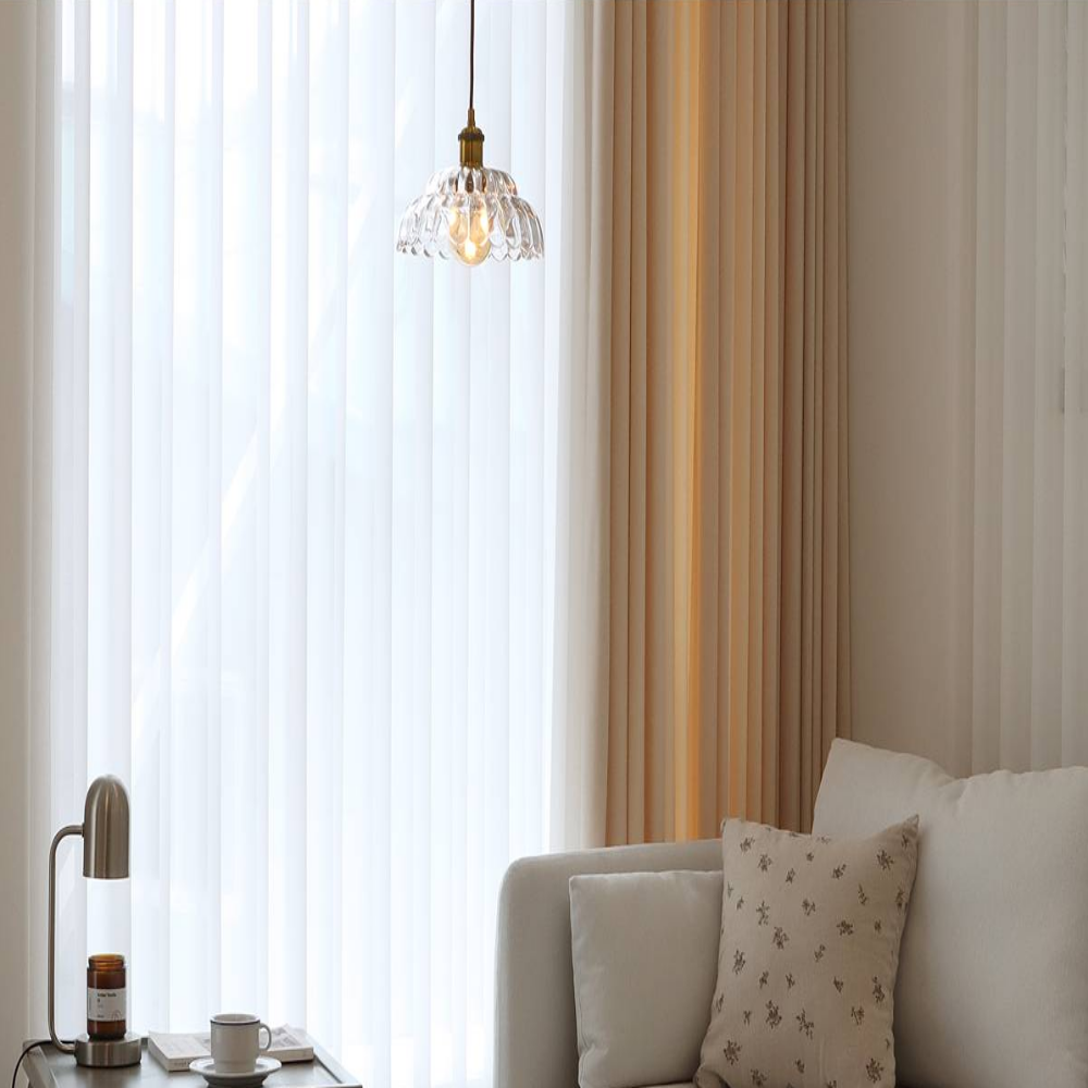 KS인증/당일발송 북유럽식탁등 LED 레일 펜던트 갓등 유리 4인 식탁등 투명/직부형