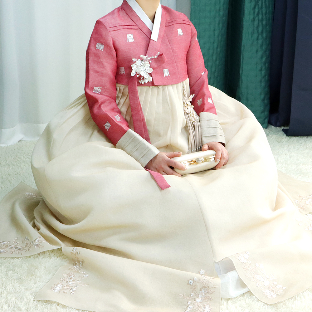 궁 한복대여 여자 결혼식 신부측 칠순 명품 피로연 하객 혼주한복 51번 - 상세 이미지 2