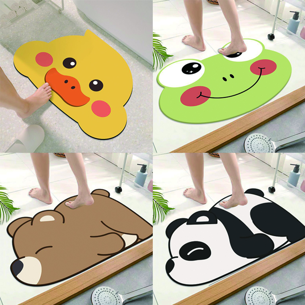 발매트 싱크대 귀여운 욕실 주방 바닥 매트 부엌 예쁜 고급 동물 캐릭터 화장실 규조토