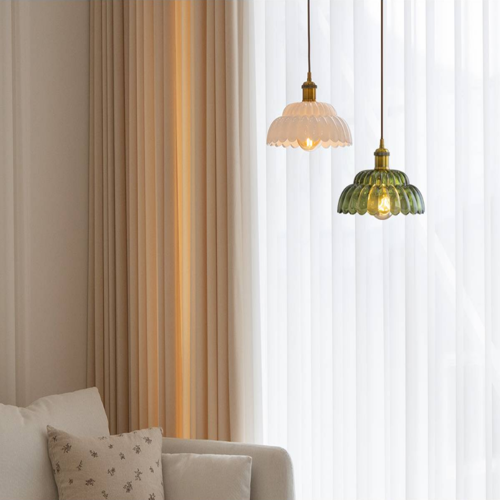 KS인증/당일발송 북유럽식탁등 LED 레일 펜던트 갓등 유리 4인 식탁등 투명/직부형