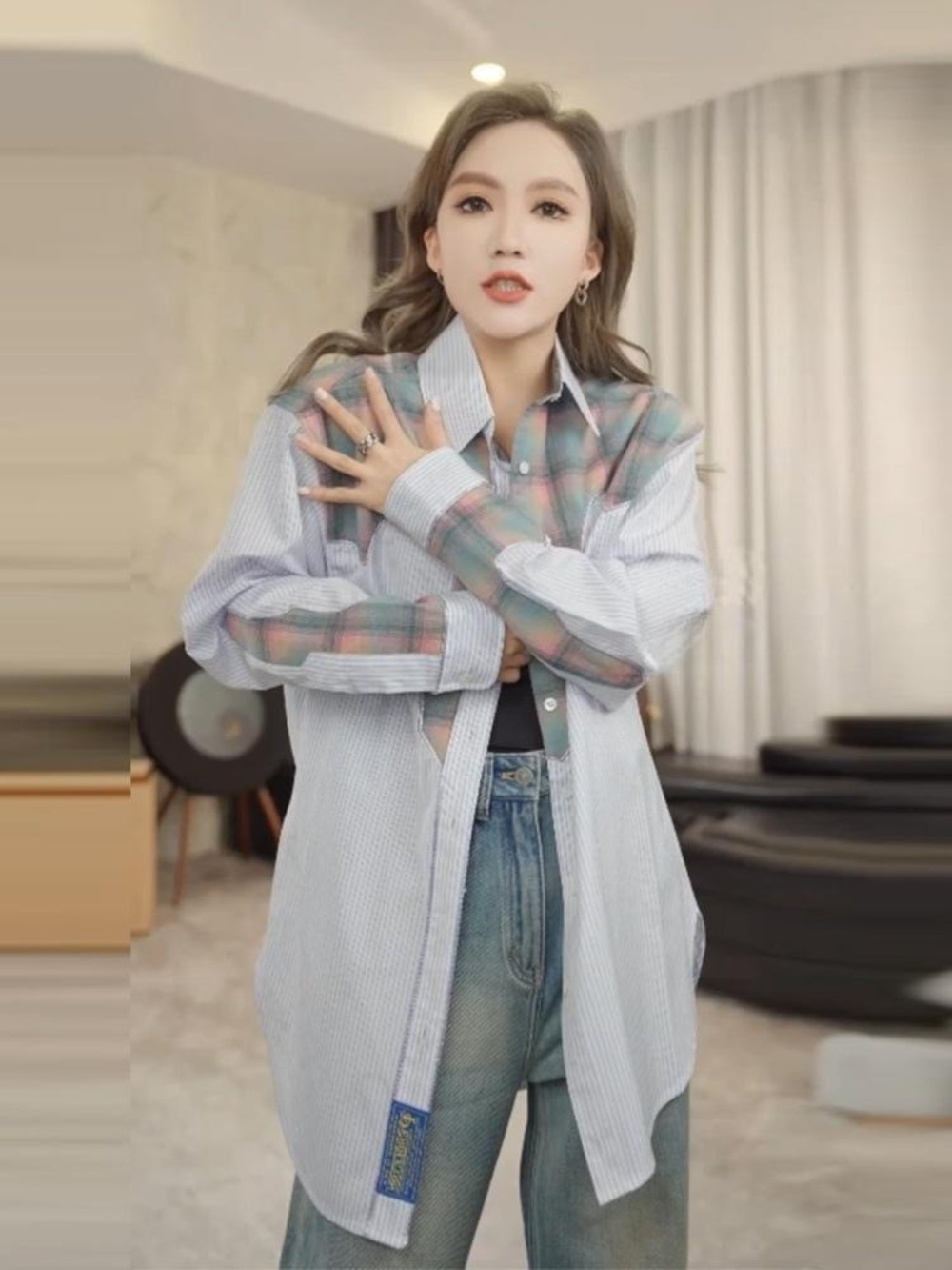끝내주는해결사 5화 이지아 셔츠 김사라 옷 아우터형셔츠 이미지 3