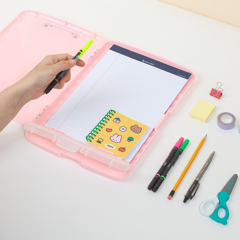 [미소쌤] A4 멀티 파일케이스 클립보드 클리어파일 파일철 벽걸이 이미지 3