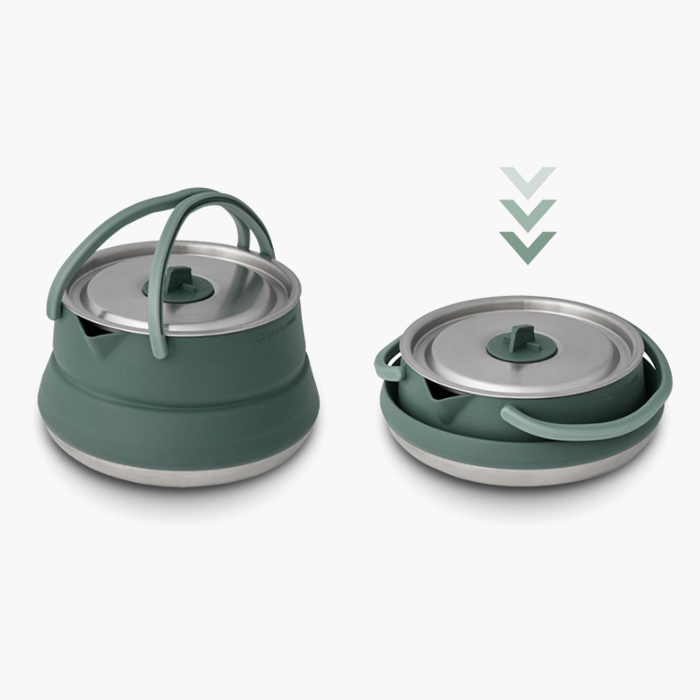 씨투써밋 디투어 케틀 1.6L 백패킹 접이식 스테인레스 경량 주전자