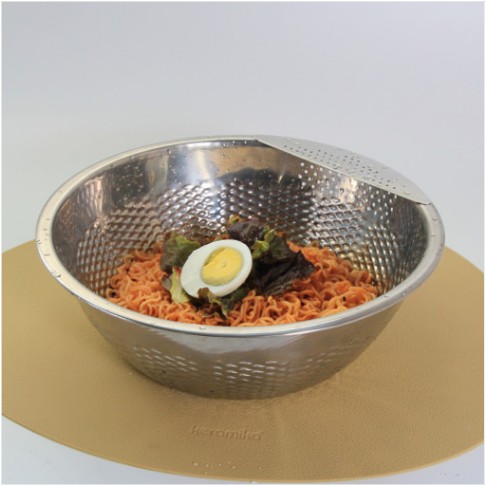 플라라 스텐 타공 믹싱볼 쌀 씻기 씻는볼 프리미엄 멀티 세척볼 27cm - 상세 이미지 3